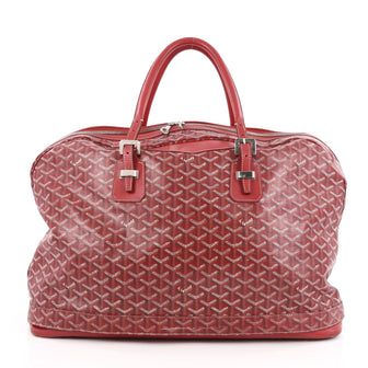 Goyard Sac Hotel du Parc Coated Canvas Red