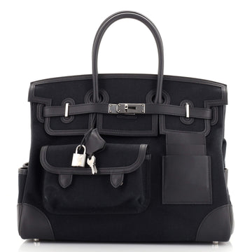 Hermes Cargo Birkin Bag Toile and Swift 35