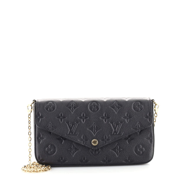 💕Brand new Louis Vuitton Felicie pochette Monogram Empreinte noir✨️