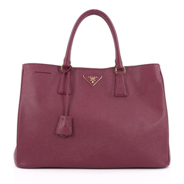 Prada Lux Open Tote Saffiano Leather Large Purple