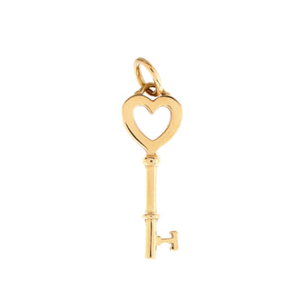 Tiffany & Co. Heart Key Pendant Pendant & Charms 18K Yellow Gold Mini