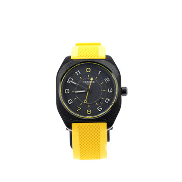 Hermes H08 Limited Edition Madison Automatic Watch Titanium and Ceramic with Rubber 39
