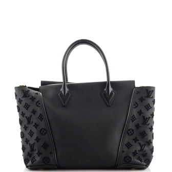 Louis Vuitton W Tote Monogram Tuffetage Leather PM