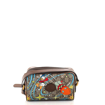 Gucci Disney Donald Duck Shoulder Bag Printed GG Coated Canvas Mini
