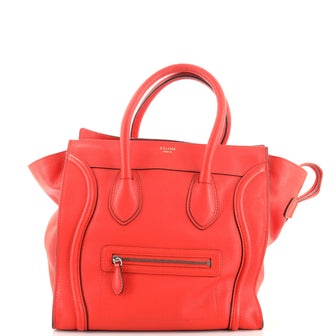 Celine Luggage Bag Grainy Leather Mini