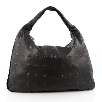 Bottega Veneta Veneta Hobo Studded Leather Large Black 1835802