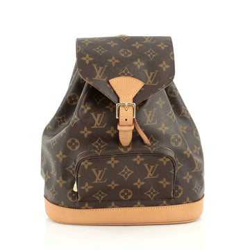 Louis Vuitton Montsouris Backpack Monogram Canvas MM Brown 1836101