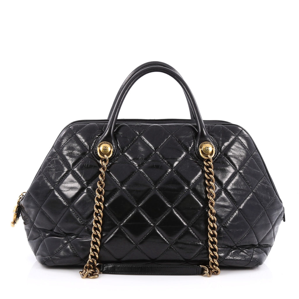 Buy Chanel Castle Rock Bowler Bag Quilted Glazed Calfskin 1836201