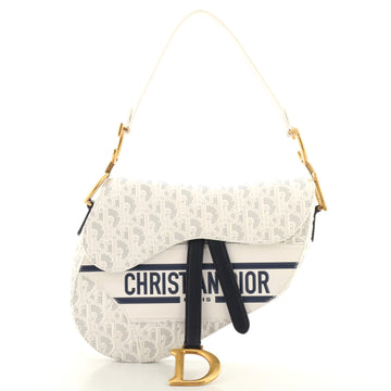 Christian Dior Saddle Handbag Oblique Perforated and Embossed Calfskin Medium