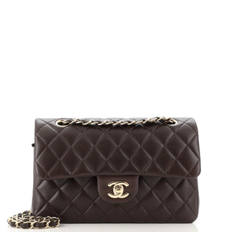 Chanel Classic Double Flap Bag Quilted Lambskin Small