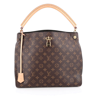Louis Vuitton Gaia Handbag Monogram Canvas Brown 1836801