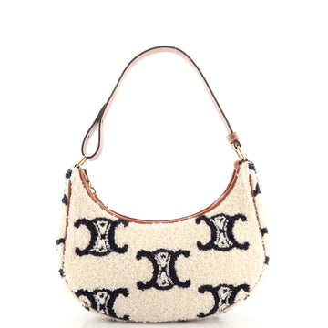 Celine Ava Bag Triomphe Embroidered Boucle Textile