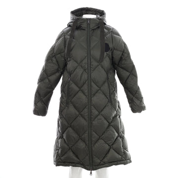 Moncler Women's Duroc Long Puffer Coat Quilted Nylon with Down