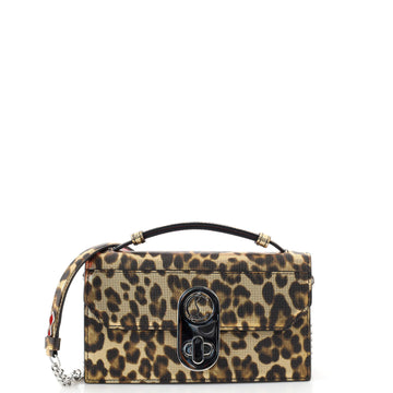 Christian Louboutin Elisa Baguette Bag Printed Leather Small