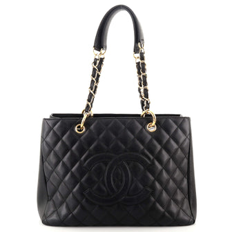 Chanel Grand Shopping Tote Quilted Caviar