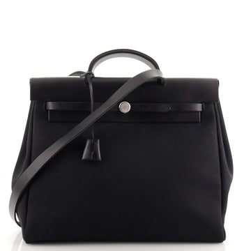 Hermes Herbag Toile and Leather MM