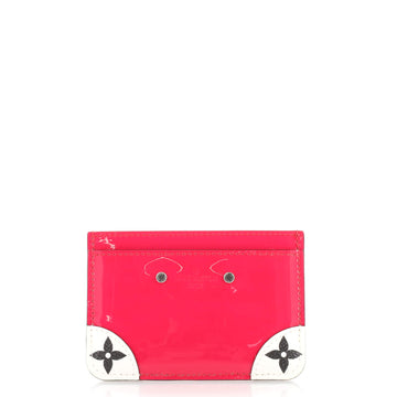 Louis Vuitton Venice Card Holder Vernis with Monogram Canvas