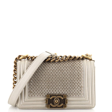 Chanel Boy Flap Bag Scaled Lambskin Small