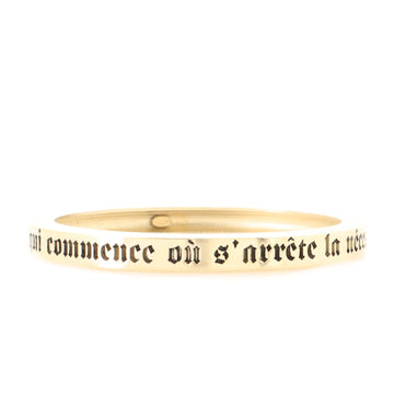 Chanel Le Luxe est la Necessite Bangle Bracelet Metal