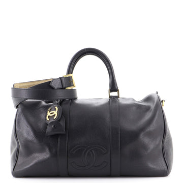 Chanel Vintage Timeless Boston Bag Caviar Large
