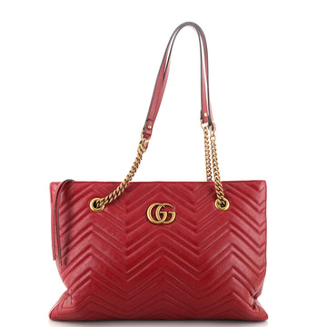 Gucci GG Marmont Zip Tote Matelasse Leather Medium
