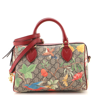 Gucci Convertible Boston Bag Tian Print GG Coated Canvas Small