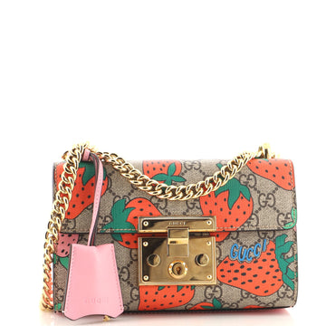 Gucci Padlock Shoulder Bag Printed GG Coated Canvas Small