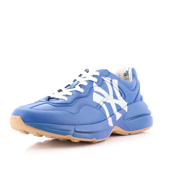 Gucci Men's MLB Rhyton Sneakers Leather with Glitter