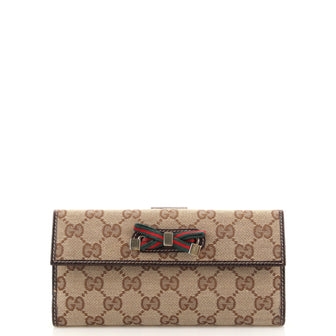 Gucci Princy Continental Wallet GG Canvas Long