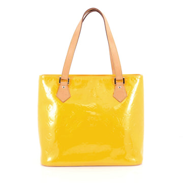 Louis Vuitton Houston Handbag Monogram Vernis Yellow