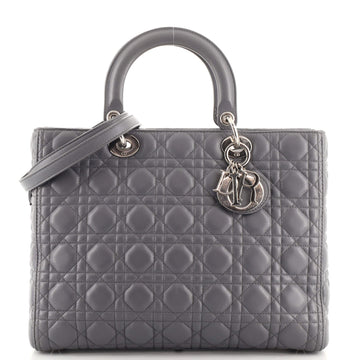 Christian Dior Lady Dior Bag Cannage Quilt Lambskin Large