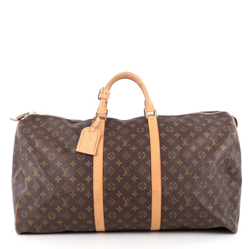 Louis Vuitton Keepall Bag Monogram Canvas 60 Brown