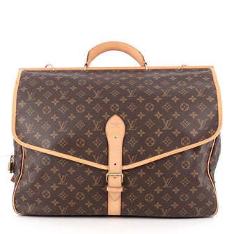 Louis Vuitton Sac Chasse Hunting Bag Monogram Canvas Brown
