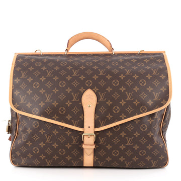 Louis Vuitton Sac Chasse Hunting Bag Monogram Canvas Brown