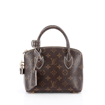 Louis Vuitton Lockit Handbag Monogram Fetish Canvas BB Brown 1838804