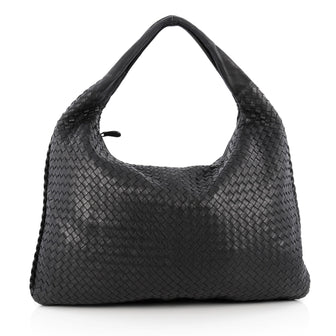 Bottega Veneta Veneta Hobo Intrecciato Nappa Maxi Black