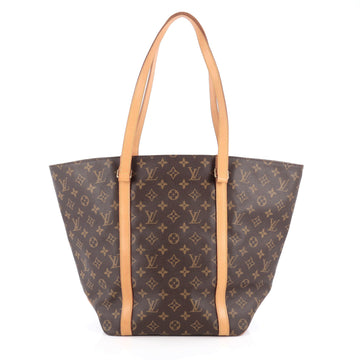 Louis Vuitton Shopping Sac Handbag Monogram Canvas GM Brown