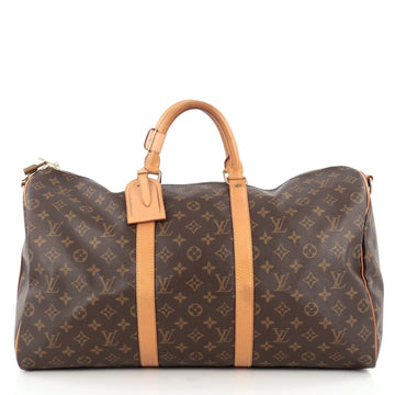 Louis Vuitton Keepall Bandouliere Bag Monogram Canvas 50 Brown