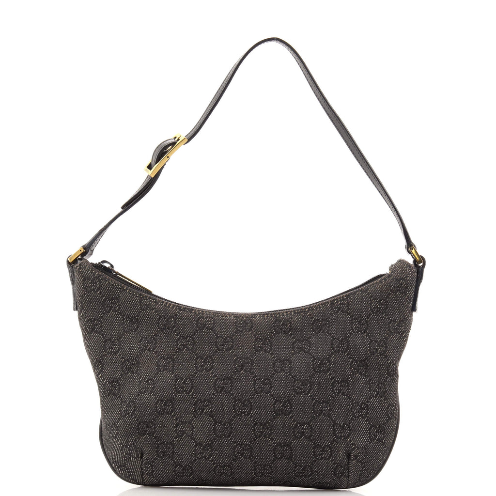 Gucci Vintage GG Canvas Pochette - Black Shoulder Bags, Handbags