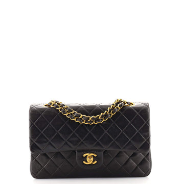 Chanel Vintage Classic Double Flap Bag Quilted Lambskin Medium