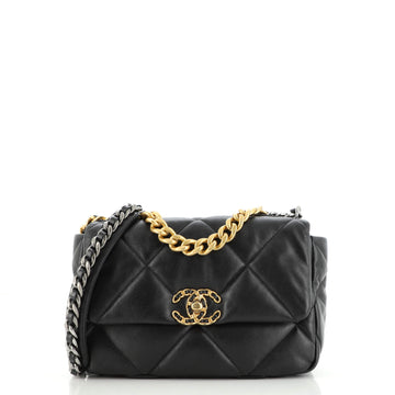 Chanel 19 Flap Bag Quilted Leather Medium