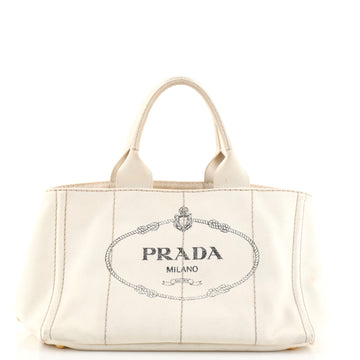 Prada Canapa Tote Canvas Medium