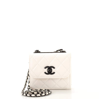 Trendy CC Clutch with Chain Quilted Lambskin Small