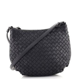 Bottega Veneta Saddle Zip Messenger Bag Intrecciato Nappa Small