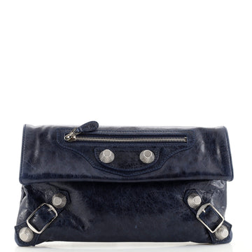 Balenciaga Giant Studs Envelope Clutch Leather