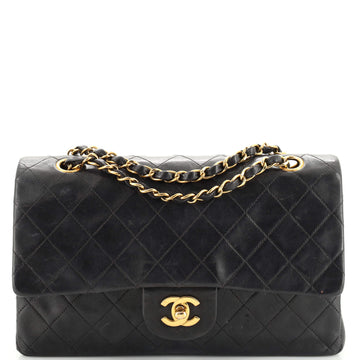 Chanel Vintage Classic Double Flap Bag Quilted Lambskin Medium