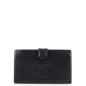 Chanel Timeless CC French Wallet Caviar Long