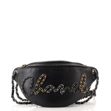Chanel Chain Signe Waist Bag Calfskin