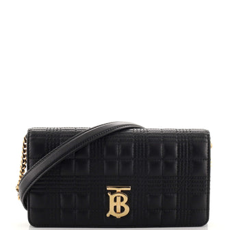 Burberry Lola Wallet on Chain Quilted Leather
