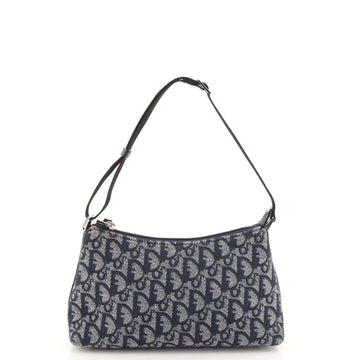 Christian Dior Vintage Trotter Pochette Shoulder Bag Diorissimo Canvas Small